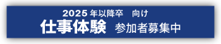 2025年以降卒向け インターンシップ募集